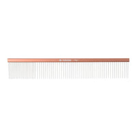 2-in-1 Megal Greyhound Comb for Dogs (Medium/Coarse), 69 Stainless Steel Pins Dog Comb, Aluminum 24.5cm Handle,Lightweight,Gently Remove Dogs’ Head/Body Fur, Professional Grooming Accessories