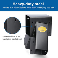 BETOOLL A-Frame 2 Brackets Swing Set Bracket with Mounting Hardware – Fun for Kids & Family - End Brackets(2Pcs-Black) - image 3