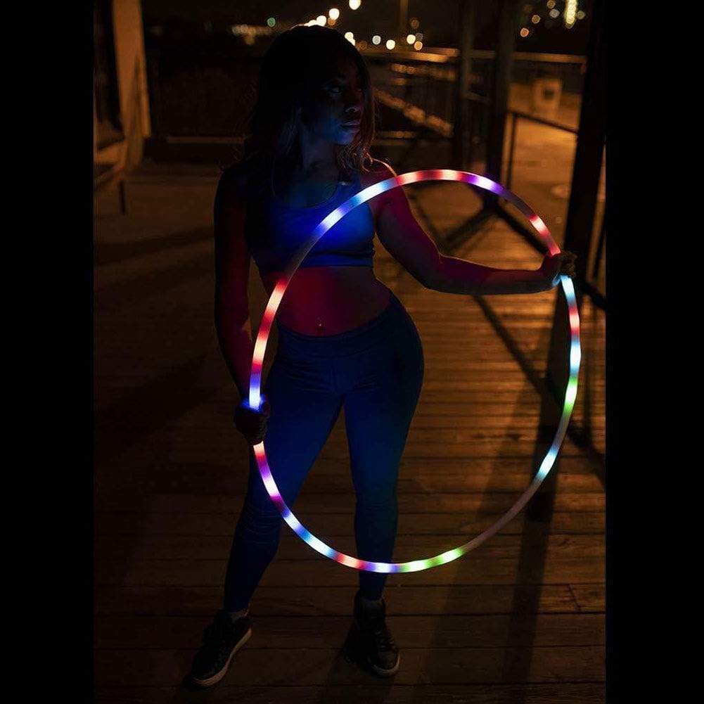 CRTEPST LED light up hoop glowing in rainbow colors - view 6