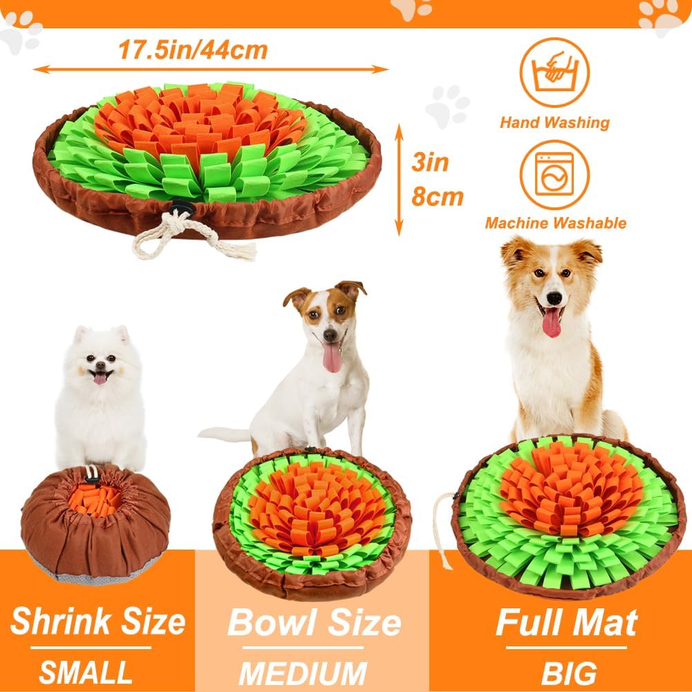 SZEE Snuffle Mat for Dogs - Orange and Green - image 2
