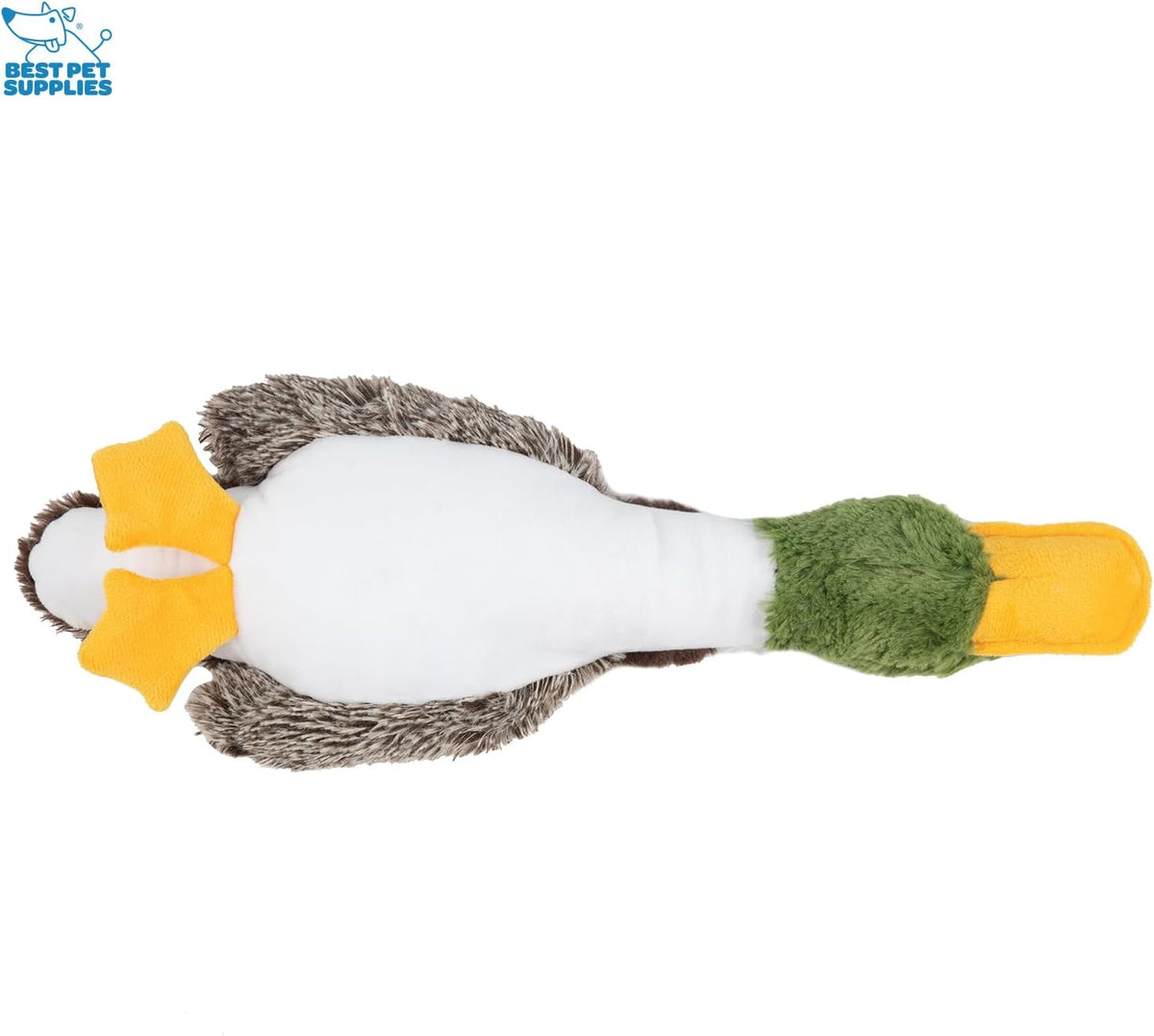 Best Pet Supplies Bunny Buddy Squeaky Plush Dog Toy, Beige - Mallard Duck (Brown) / Small - image 2