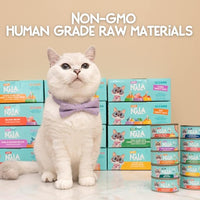 LOVE, NALA - Natural Adult Cat Wet Food - Pate Variety Pack - Tuna, Chicken, Mackerel - Grain Free, Non-GMO, Fiber Blend, Minerals, Vitamins - 12 Pack 2.1 lbs.