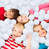 Ball Pit Balls for Kids, Plastic Refill 2.2 Inch Balls - White - image 3