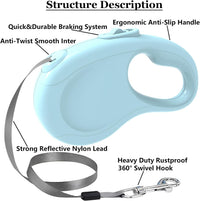 Retractable Dog Leash for Small Medium Dogs - Blue - image 3