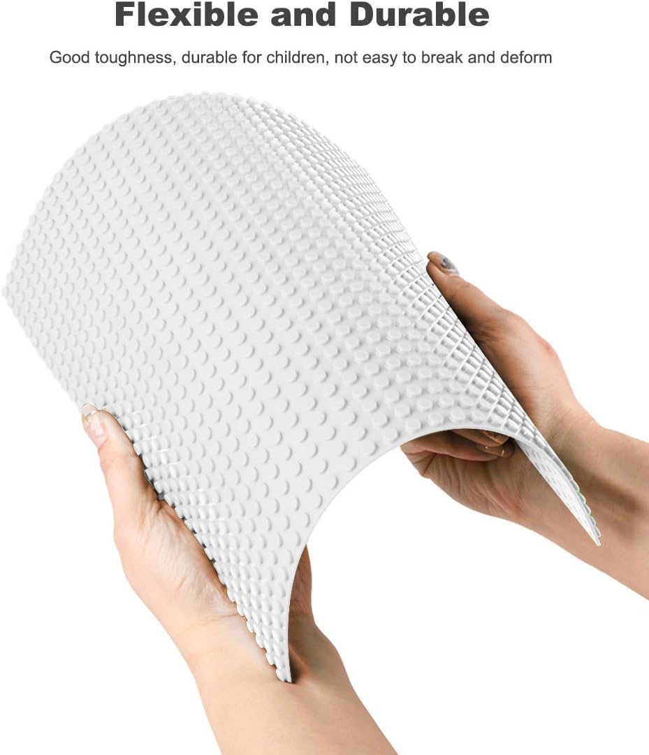 LVHERO 8 Pack Classic Baseplates Building Plates for Building Bricks - White / 16 - image 2