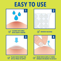Cutter Bug Bite Patches Itch Relief Hydrocolloid Patches for Kids & Adults, Absorbs Fluids, Helps Heal, Prevents Scratching, Mosquito Itch Relief, Hydrocortisone & Suction Tool Alternative, 153 Count