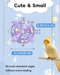 Pawfly 2 Pcs Bird Toys for Parakeets - 1 PC / Purple - image 2