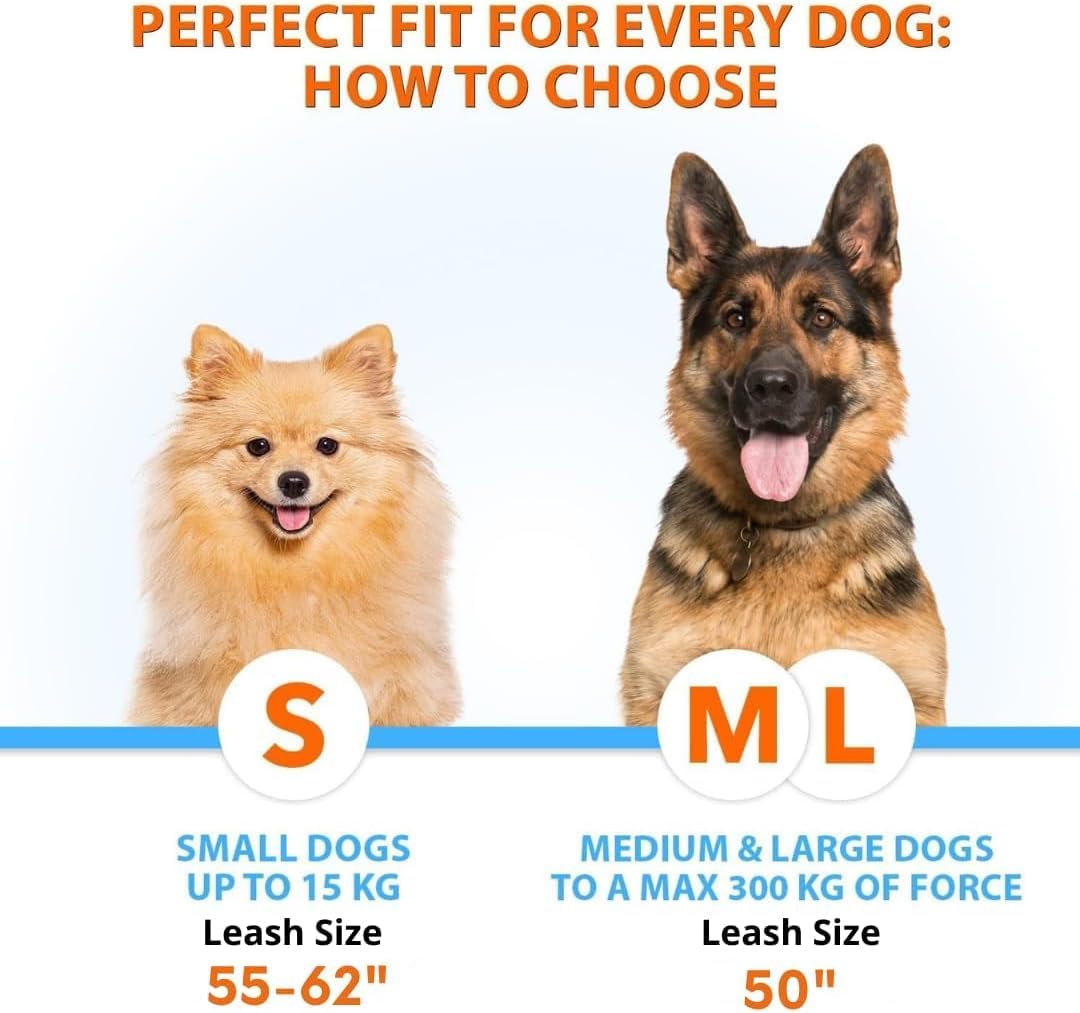 Active Pack Hands Free 2 Dogs Leash Medium & Large - Gray / 2 dogs M/L - image 2