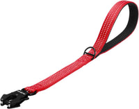 Heavy Duty Short Dog Leash - Red / 18 Inch