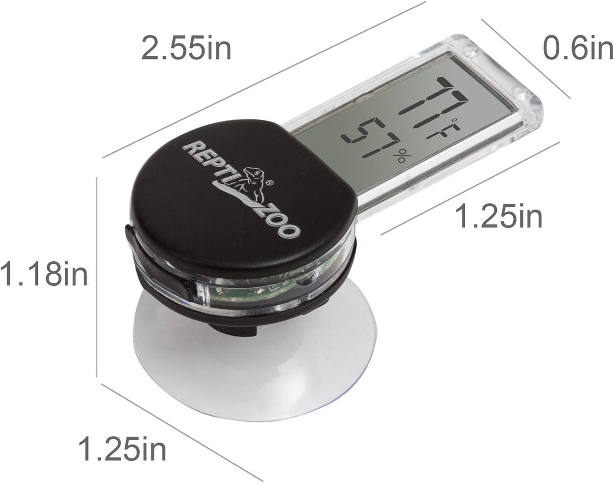 REPTI ZOO Reptile Terrarium Thermometer Hygrometer Digital LCD - image 4