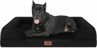 Comfort Expression Waterproof Orthopedic Dog Bed for Extra Large Dogs – Essentials for Dogs - 53.0"L x 42.0"W x 8.5"Th / Black