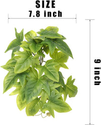 Fake Calathea Orbifolia, Reptile Terrarium Suction Plants – Essentials for Fish - Fake Sweet Potato Vine - image 2