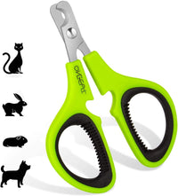 Pet Nail Clippers, Cat & Kitten Claw Nail Clipper Safe Sharp Trimmer – Essentials for Cats - Green - image 2
