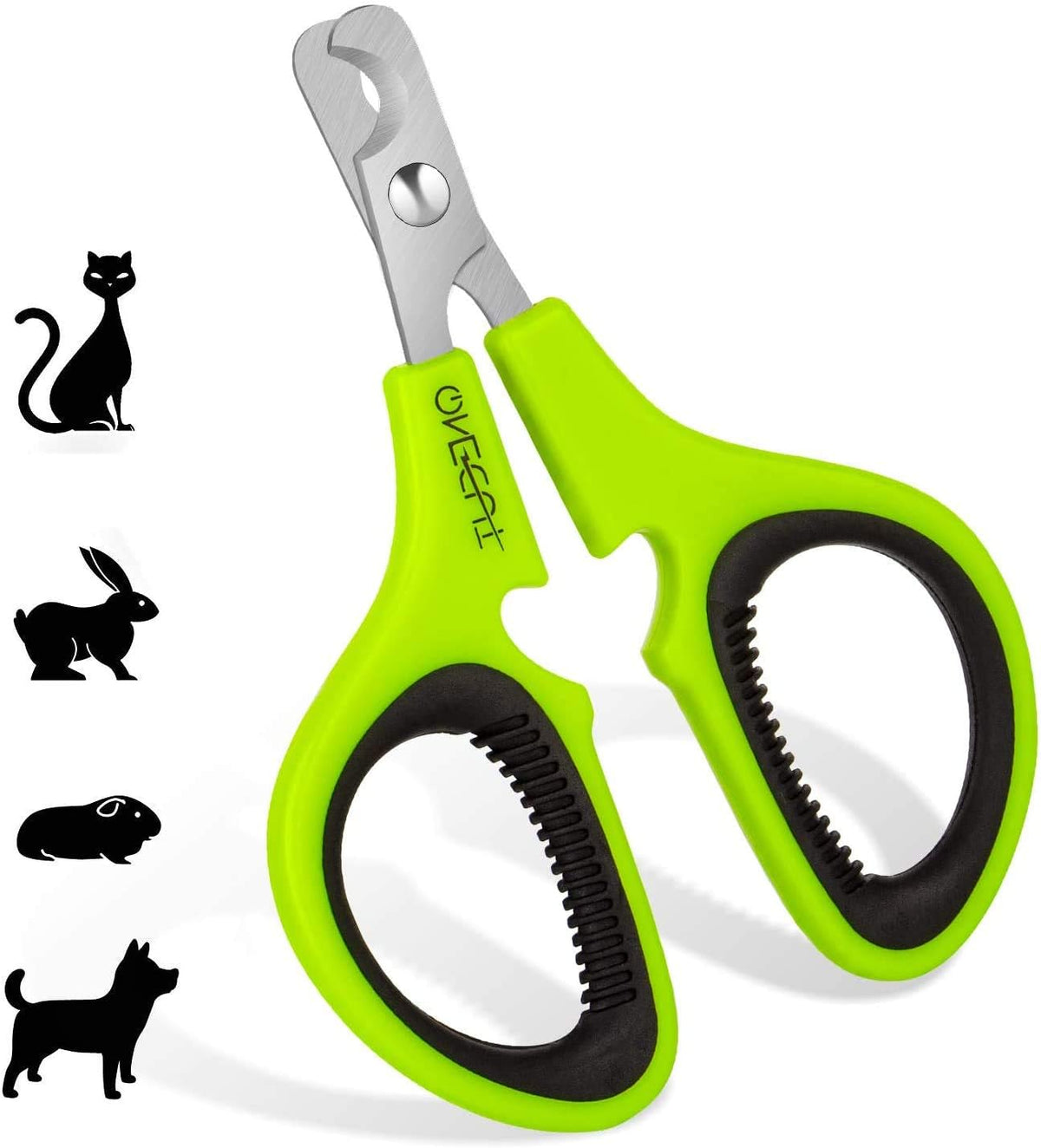 Pet Nail Clippers, Cat & Kitten Claw Nail Clipper Safe Sharp Trimmer – Essentials for Cats - Green - image 2