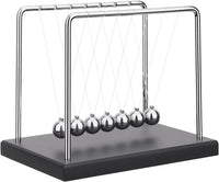 QLKUNLA Newtons Cradle Balance Balls Science Physics Gadget Desktop - 7 Beads
