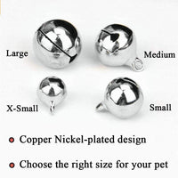 4 Sets Cat Bell for Dog Collar Charm Training Pet Pendant Accessories - Large / Silver - image 4