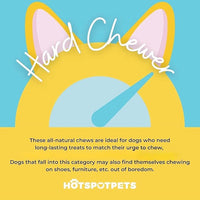 hotspot pets Premium Split Elk Antlers for Dogs - 7+ Inch Large Dog Antler Chews (4 Pack) Made in USA, Naturally Shed Antler Bone for Large Breed Aggressive Chewers - Promotes Dental Hygiene