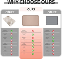 Reopet Silicone Pet Feeding Mat - Taupe / 22" x 14" - image 2