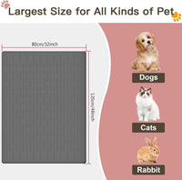 51.2"x25.6" Largest Dog Food Mat - Grayish Blue / 48"L x 32"W - image 2
