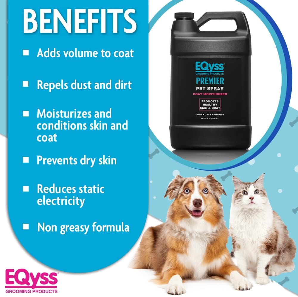 EQyss Premier Pet Spray - Moisturizes & Conditions for Healthy Skin & Coat, Non - greasy, Repels - 128oz - image 3