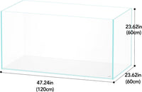 Aquarium 75H 37 Gallon Ultra Clear Glass Rimless Fish Tank – Essentials for Fish - Standard / 105Gal W47.2×D23.6×H23.6 in(120x60x60cm) - image 2