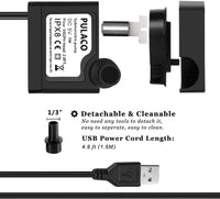 DC 5V USB Mini Submersible Water Pump with Tubing for Pet Fountain - image 3