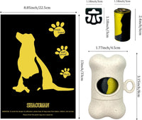 Bone-Shaped Dog Poop Bag Holder for Leash - Beige / 30 Count (Pack of 1) - image 4