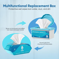 Pet Wipes for Dogs & Cats - Natural / 2 Packs-200 counts - image 3