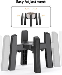 Dog Bowl Stand with Adjustable Height and Width [Stand Only] – Essentials for Dogs - 1 Pack For Bowl / H: 6.3''; W: 6.1-10.4'' - image 2