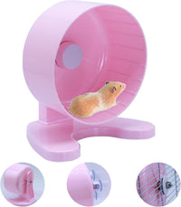 Hamster Wheel, 8.7" Super-Silent Exercise Wheels - Pink / Small