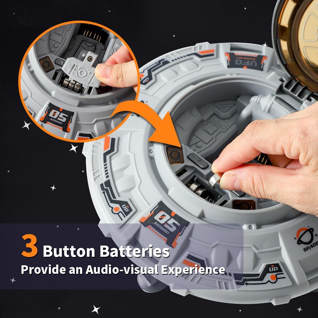 Wbzle space shuttle toy and rocket playset with astronauts, light and sound - view 13