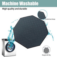 Octagon Dog Playpen Mat Washable Leakproof Pet Liner, 29' - Dark Grey-l / Octagon-L-45' (Diameter) - image 3