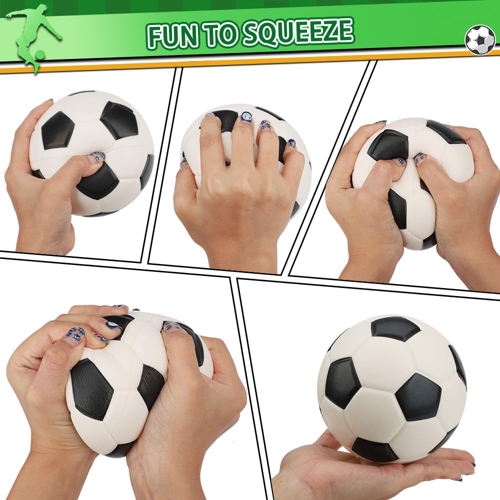 Umnodobn 3 pack of 5 inch soft foam mini soccer balls - view 5