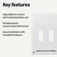 Amazon Basics Adjustable Plastic Dog and Cat Door - Medium / adjustable Plastic door - image 3