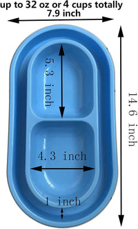 Ant proof no spill 32 oz pet bowl with water moat for cats and small to medium dogs - view 4