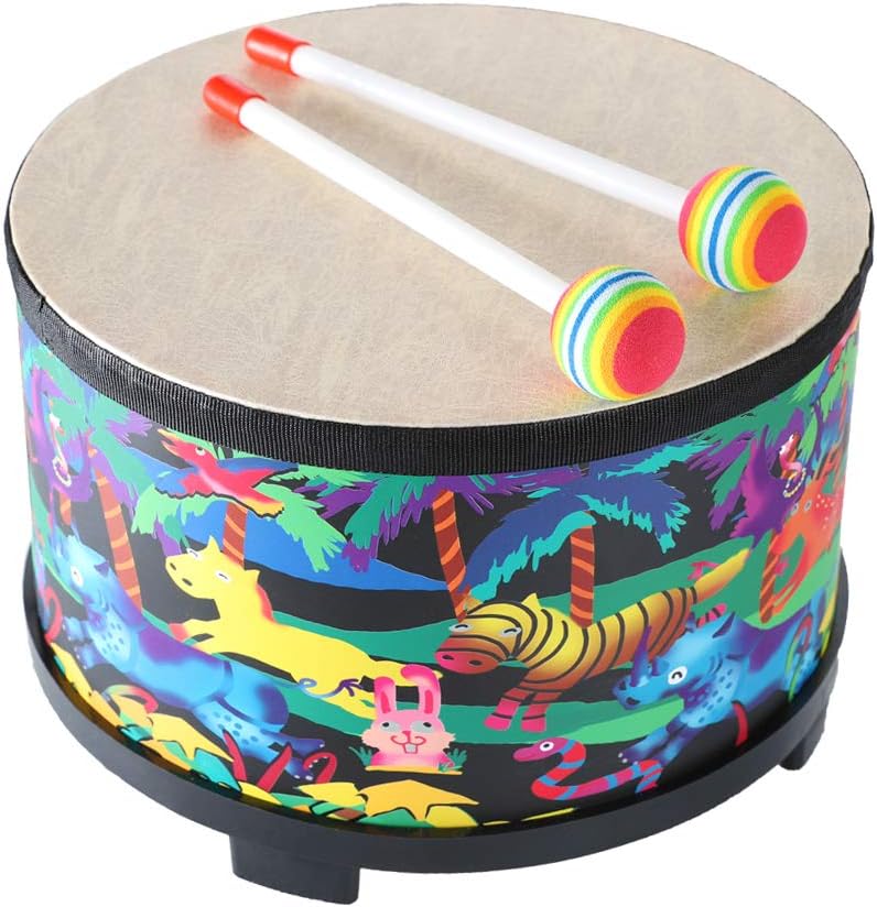 Ubblove Floor Tom Drum for Kids 8 inch Percussion Instrument – Fun for Kids & Family - 10 inch - image 2