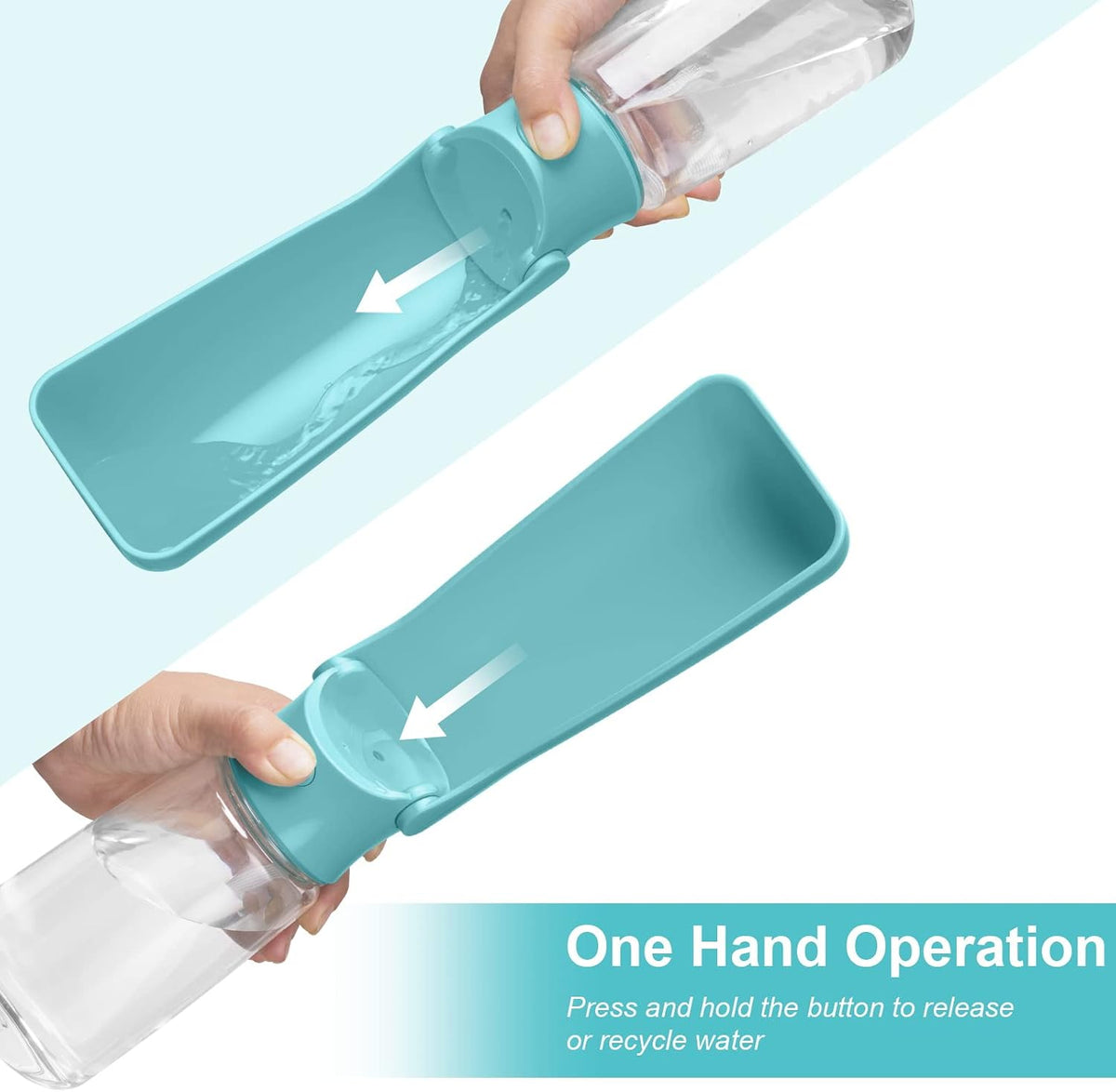 Portable Dog Water Bottle - Blue / 19oz - image 4