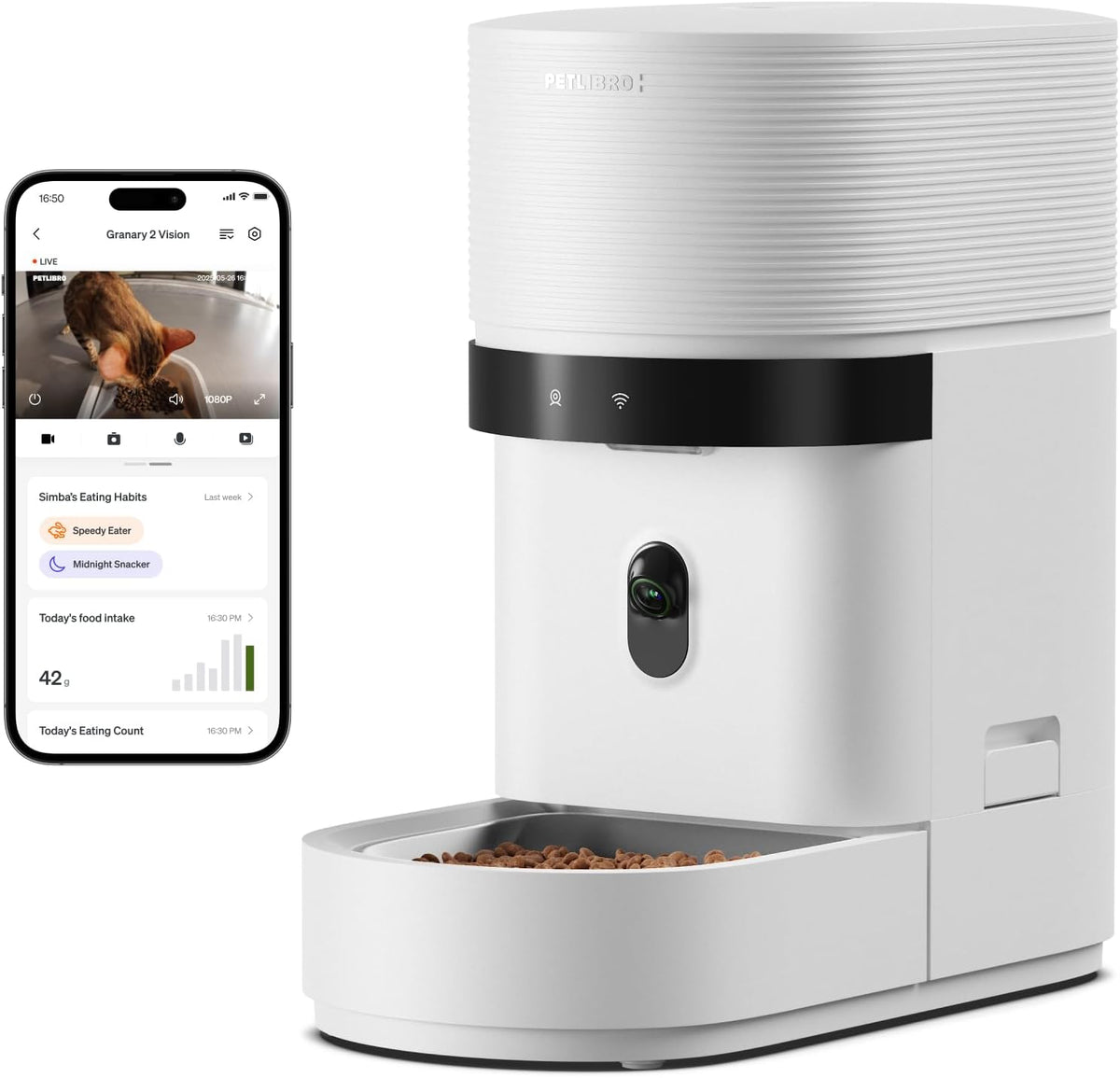 PETLIBRO Automatic Cat Feeder for 2 Cats - 5l single bowl