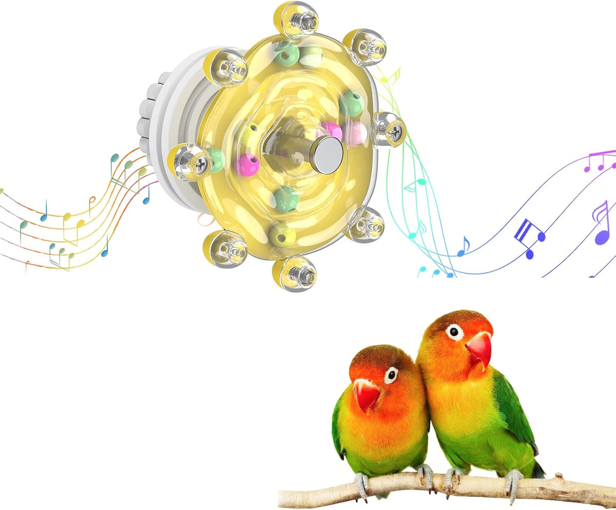 Pawfly 2 Pcs Bird Toys for Parakeets - 1 PC / Yellow