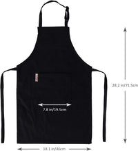 Aurya kids apron and chef hat set in light blue with front pocket and adjustable strap - view 19