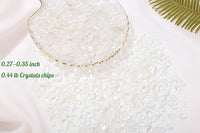 1lb Clear Quartz Aquarium Gravel Rocks Natural Tumbled Healing Crystal Chips Bulk Gemstones Crushed Stones for Fountain Vase Filler Planters Decorative Fish Tank Potted Reiki Energy Balancing