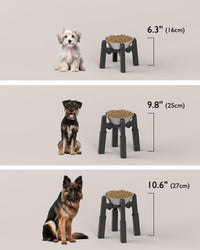 Dog Bowl Stand with Adjustable Height and Width [Stand Only] – Essentials for Dogs - 1 Pack Stand+Bowl / H: 6.3-10.6''; W: 6.1-10.4'' - image 3