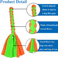 ASOCEA 3 Pack Dog Rope Toys Flirt Pole Replacement for Small Medium - Blue+Green - image 4