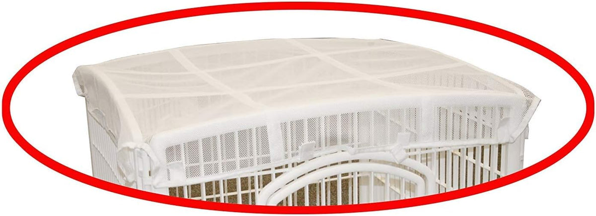 IRIS USA 4-Panel Dog Playpen, Pet Enclosure, Dark Gray – Essentials for Dogs - White / Top Cover - image 2