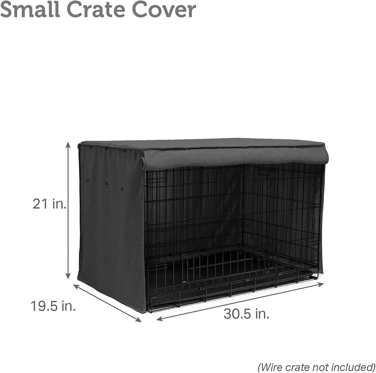 Friends Forever Metal Dog Crate Cover - 30.5"L x 19.5"W x 21"H - image 3