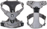 TRUE LOVE Adjustable No-Pull Dog Harness Reflective Pup Vest - M / Gray - image 3