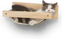 FUKUMARU Wall Mounted Cat Hammock – Essentials for Cats - M-Black Stripe