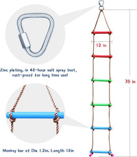 Rainbow Craft 6.6FT Ninja Rope Ladder, PP Material - image 3