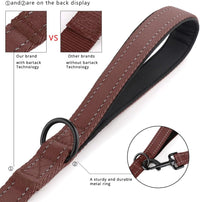 Plutus Pet Double Handle Dog Leash, for Medium Large Dogs - 5 FT / Chocolate - image 3