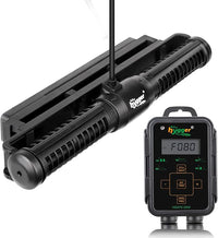 Hygger Aquarium Wave Maker - Adjustable Cross Flow Pump with LED Display Controller, Magnetic DC 24V Powerhead for Freshwater & Marine Reef Aquariums Up to 265 Gallon (25W)